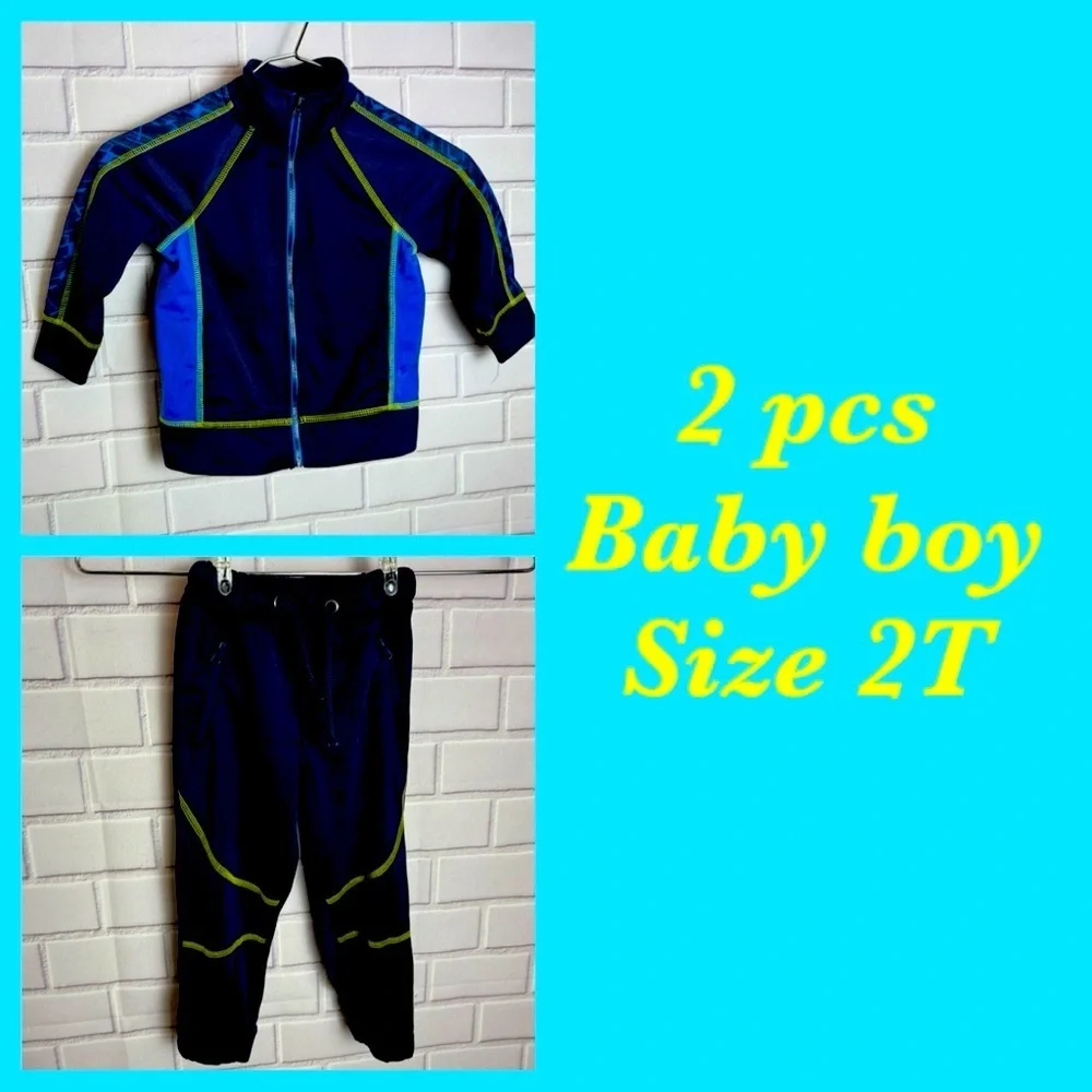 Cat & Jack blue Toddler 2pcs  Outfit/ boys size 2T